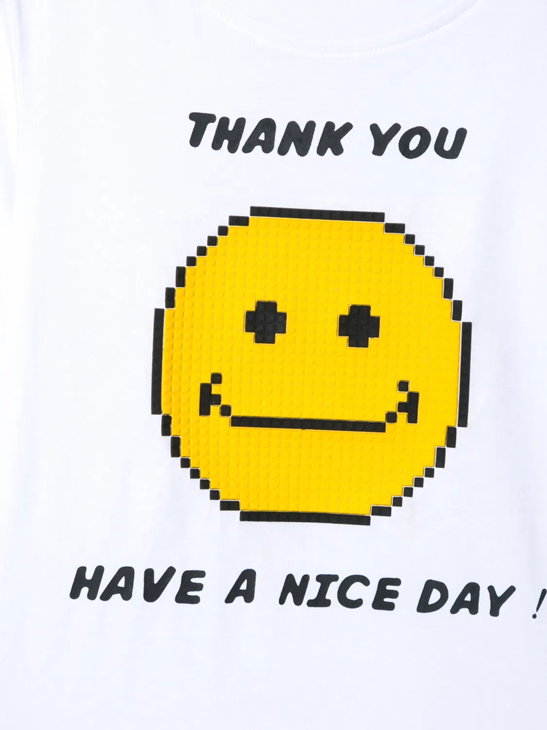 Футболка Smile Emoji Mostly Heard Rarely Seen 8-Bit, белый — фото 3
