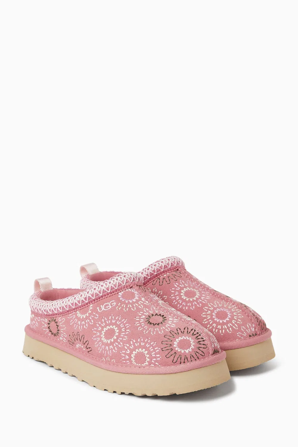 Тапочки UGG Tazz Sun Stitch, розовый