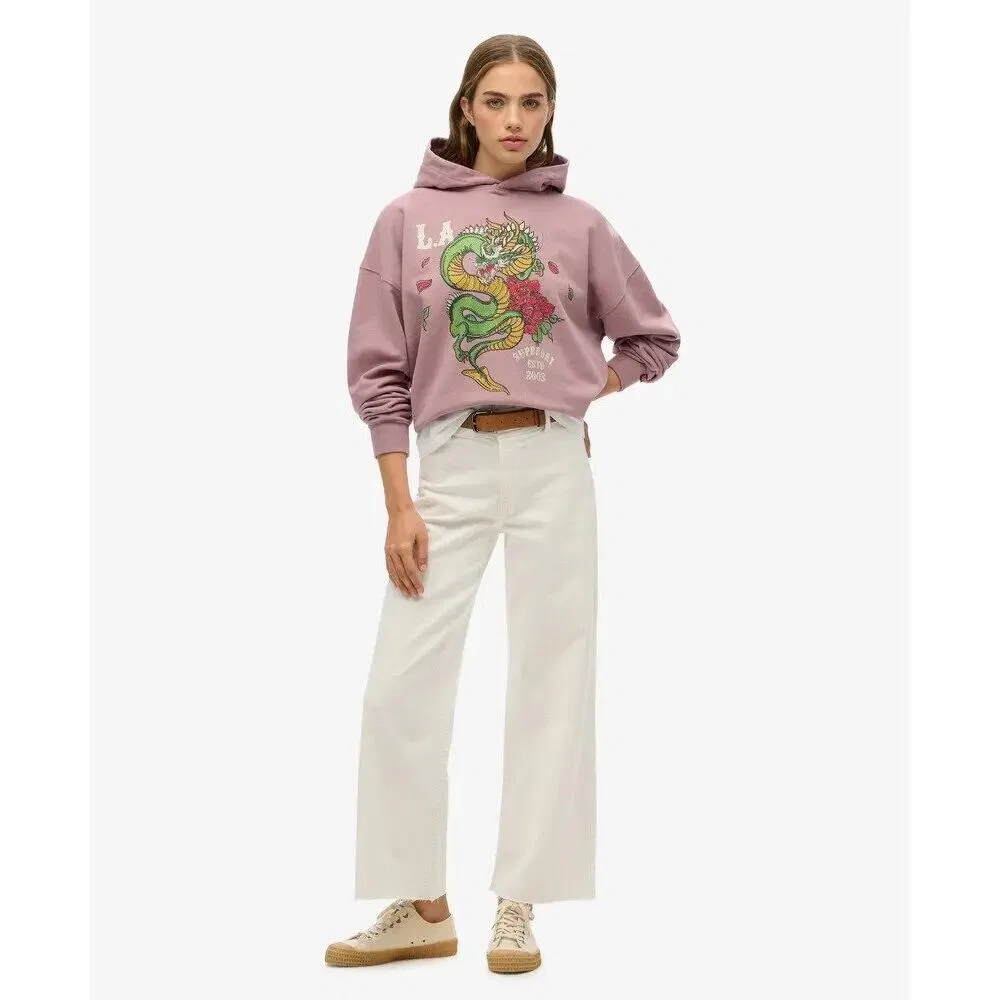 Мужское худи с принтом Neo Trad Tattoo Superdry, Violett — фото 2