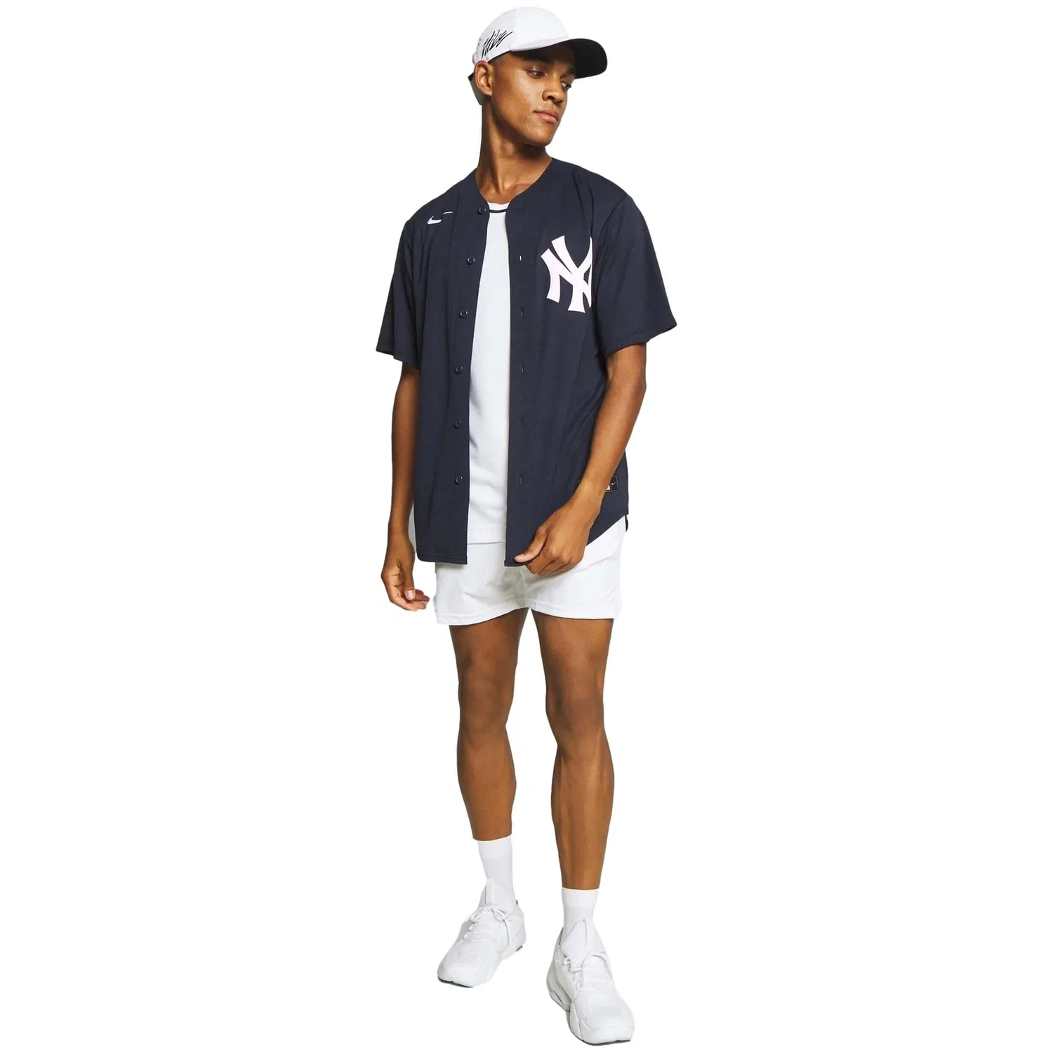 Мужская бейсбольная футболка MLB New York Yankees Nike, Blue — фото 2