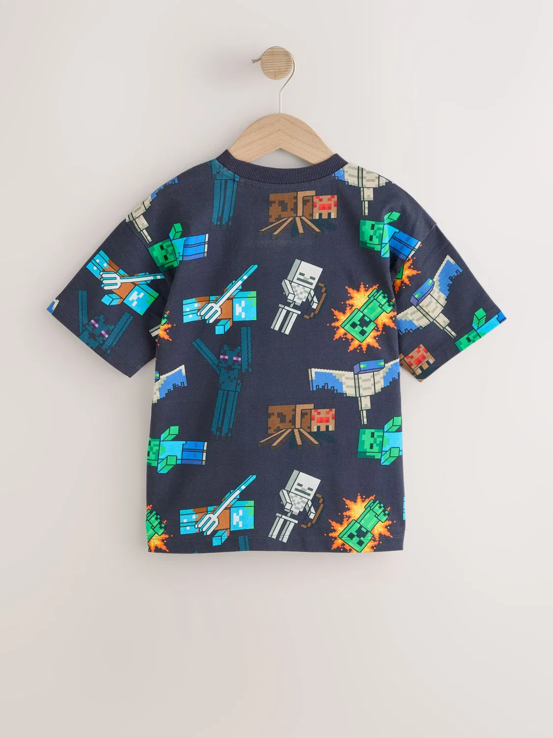 Футболка Minecraft Creeper Next, Black All Over Print — фото 4