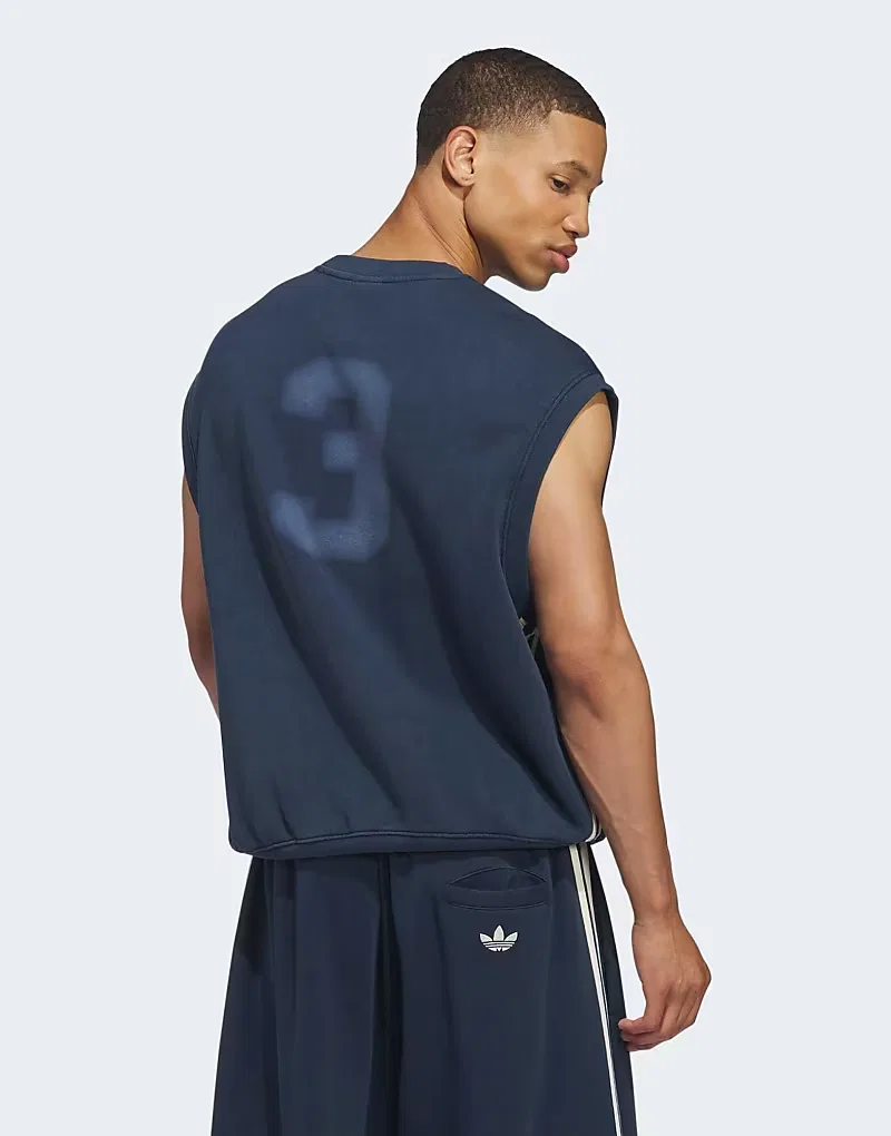 Майка-борцовка Originals Trefoil Adidas Originals, Night Indigo