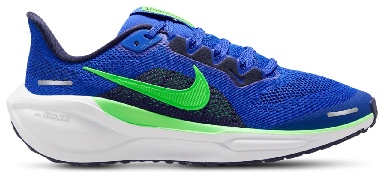 Кроссовки для мальчиков Air Zoom Pegasus 41 Nike, цвет Racer Blue/Green Strike