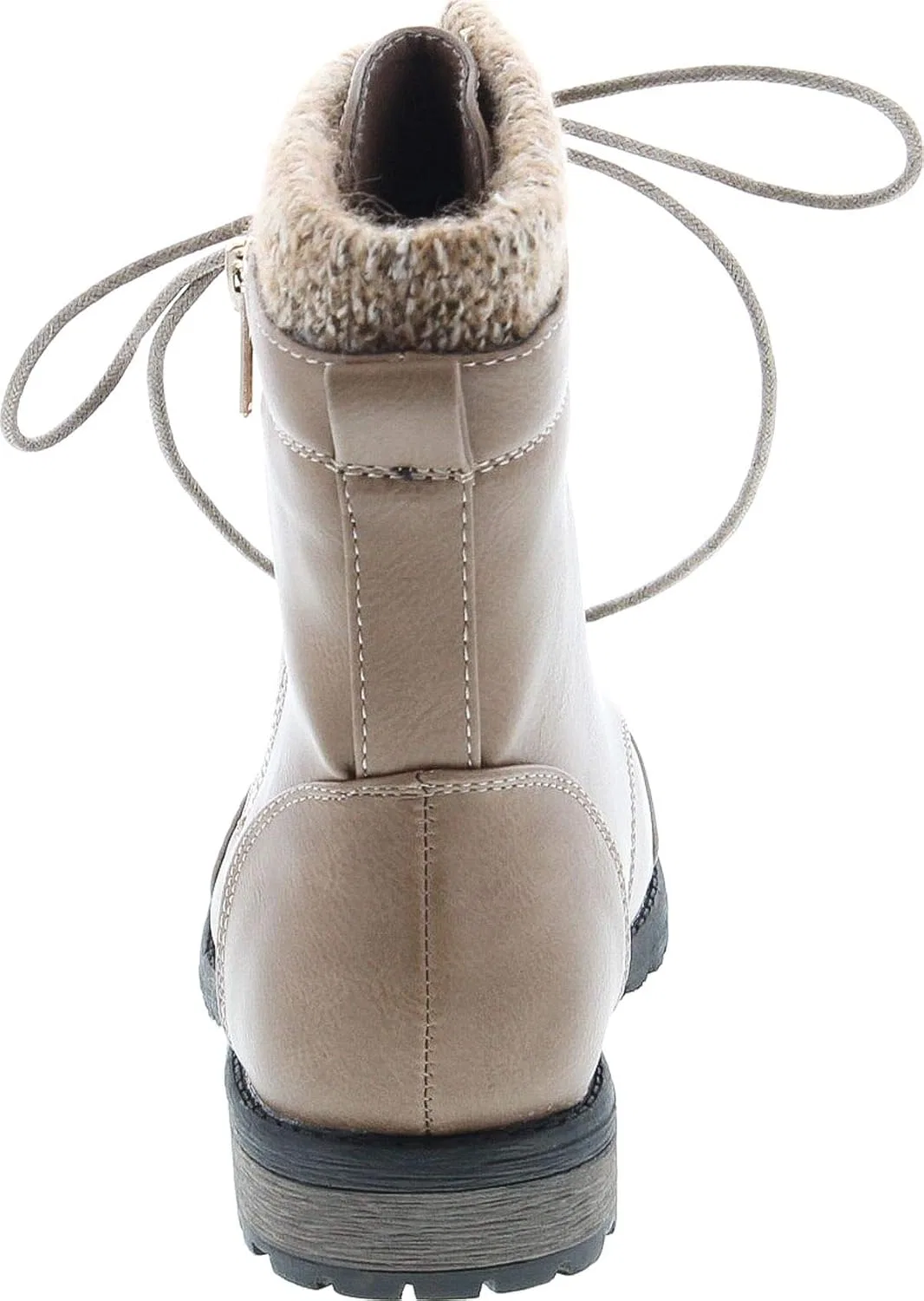 Детские ботинки для девочек на молнии с двумя пряжками Link Legend-24K, Taupe — фото 4