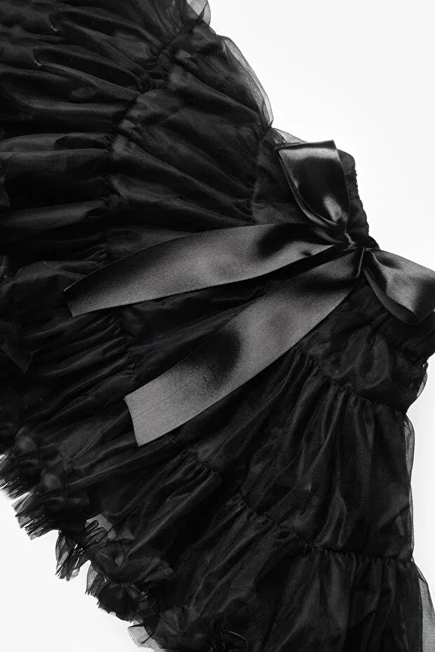 Детская юбка-пачка для девочек из фатина Le Mabelle, Black — фото 3