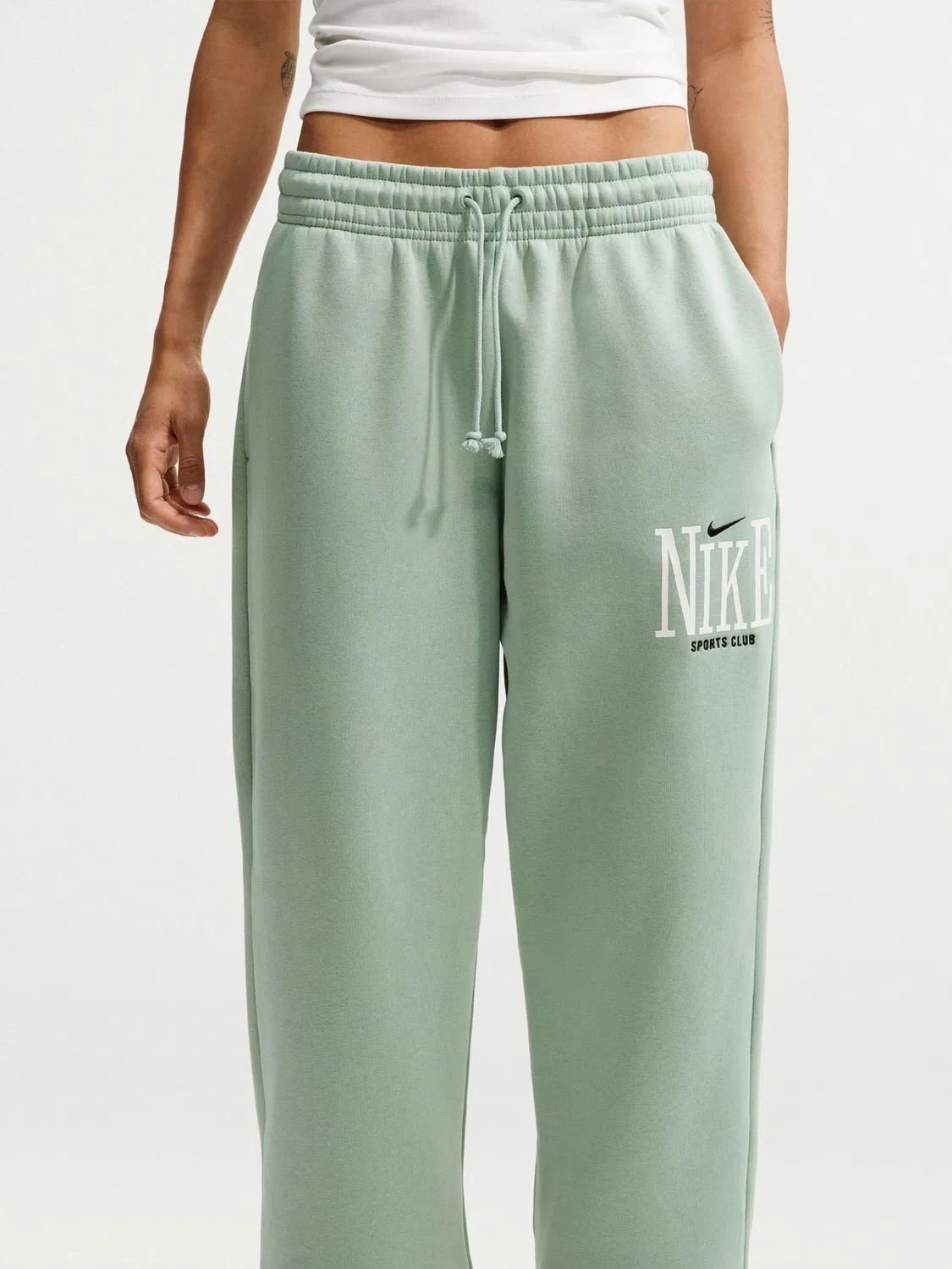 Джоггеры Nike Sportswear Phoenix Fleece, Steam Green — фото 3