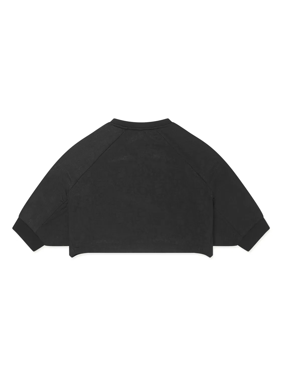 Короткий свитшот с жаккардовым логотипом Emporio Armani, полуночный синий/нежно-розовый — фото 4