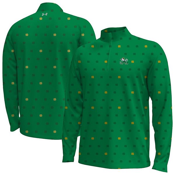 

Мужская зеленая куртка Notre Dame Fighting Irish Gameday Armourfuse с полузастежкой Under Armour
