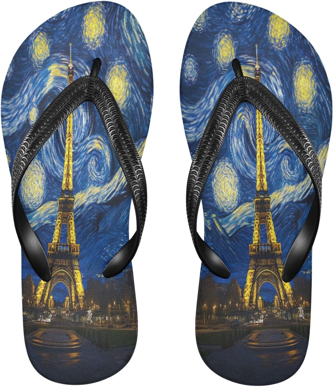 

Мужские сланцы Tower Starry Blue для пляжа, сандалии с резиновой подошвой, нескользящие летние тапочки для прогулок Sinestour