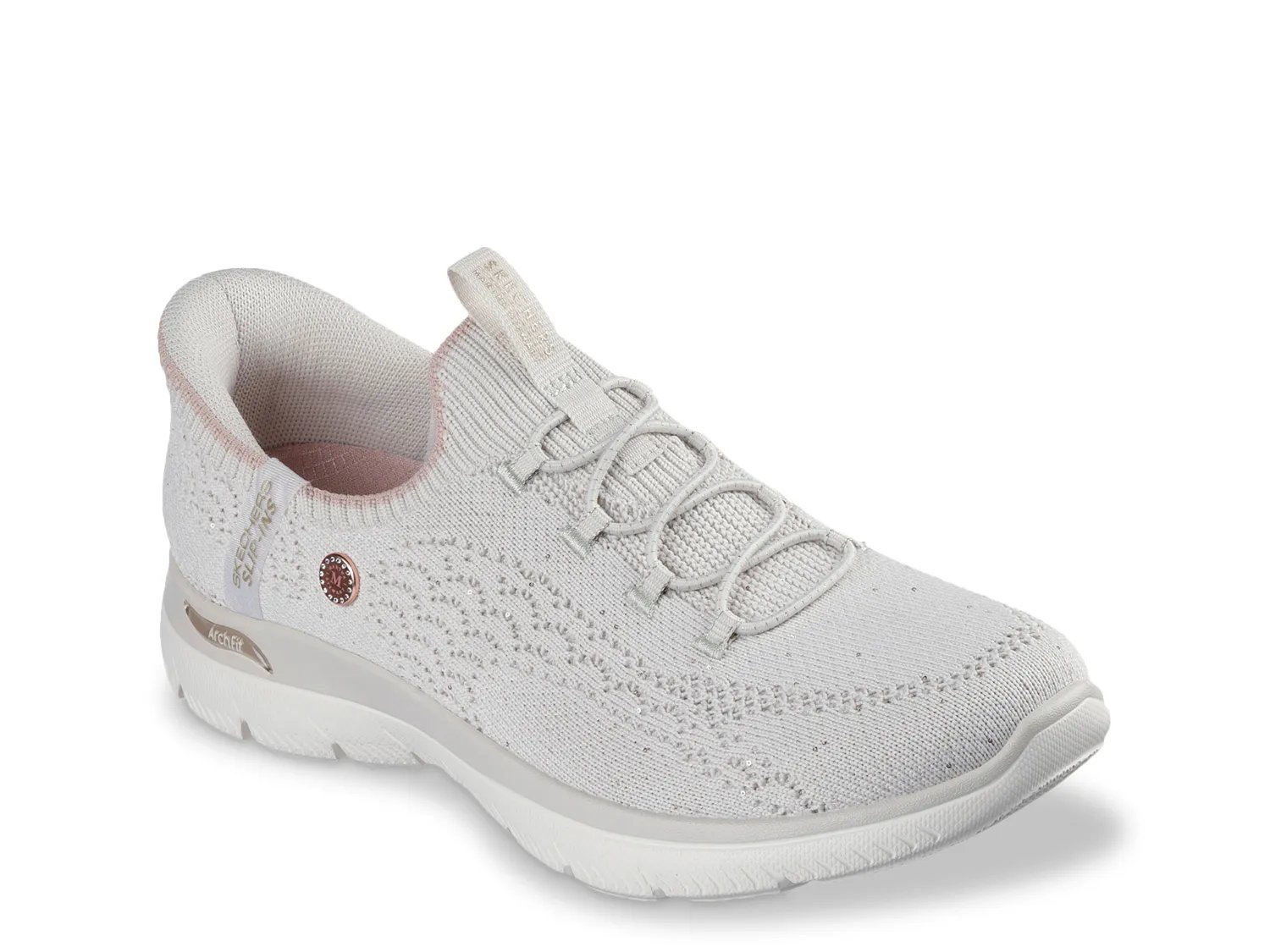 Кроссовки Skechers x Martha Stewart Hands Free Slip-ins Arch Fit Summits Sparkling Elegance Sneaker, бежевый