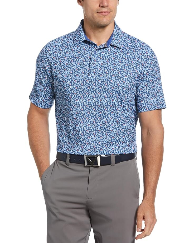 

Поло Callaway Polaroid Confetti Polo, цвет Galaxy Blue