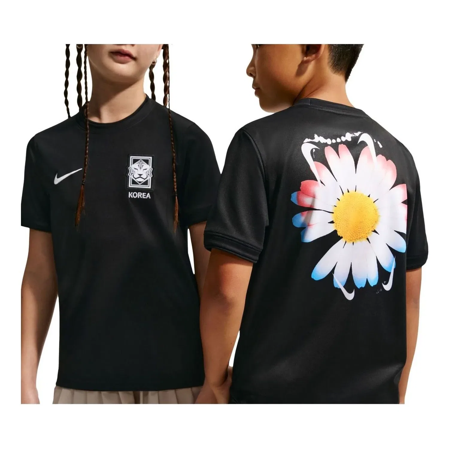 Детская футболка с длинным рукавом Nike x South Korea x PEACEMINUSONE Cryoshot Dri-Fit, черный