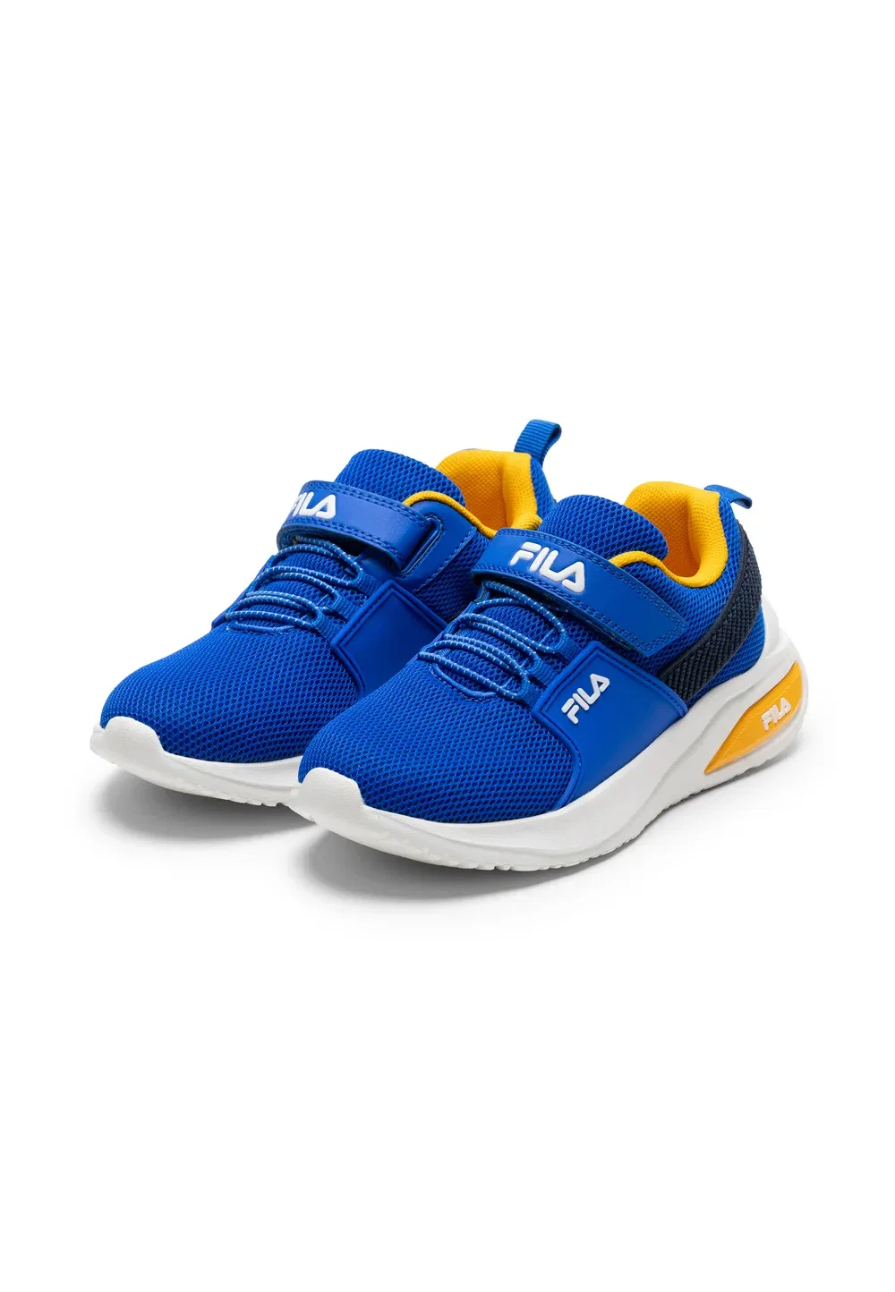 Обувь Upspark на липучках, детская, унисекс - кроссовки Fila, Prime Blue-Golden Orange — фото 2