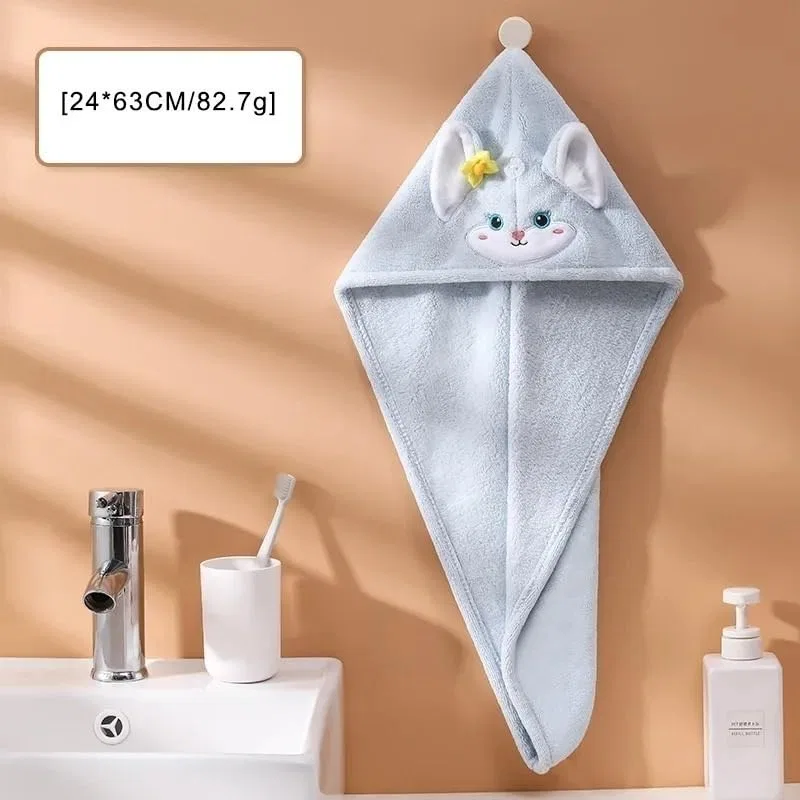 Душевая шапочка из кораллового велюра, регулируемая, AD-BCrbgen, 1 шт, 24x63 см, Blau — фото 2