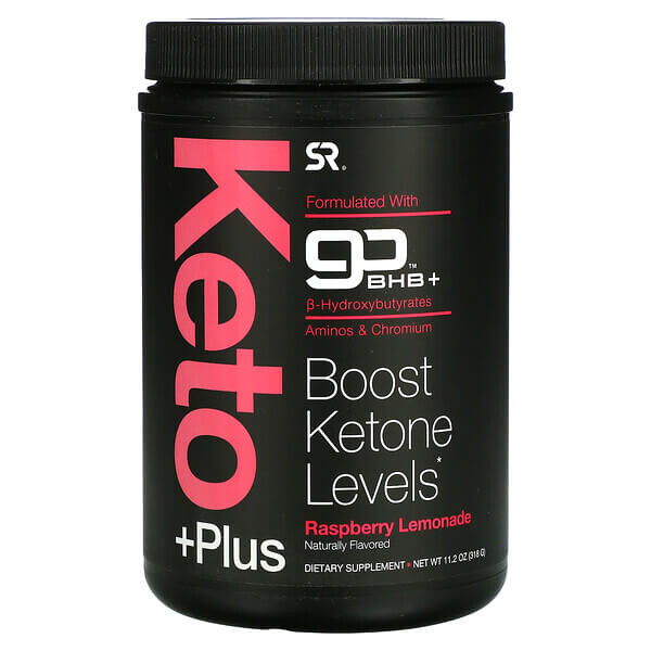 

Keto Plus, малиновый лимонад, 318 г, Sports Research