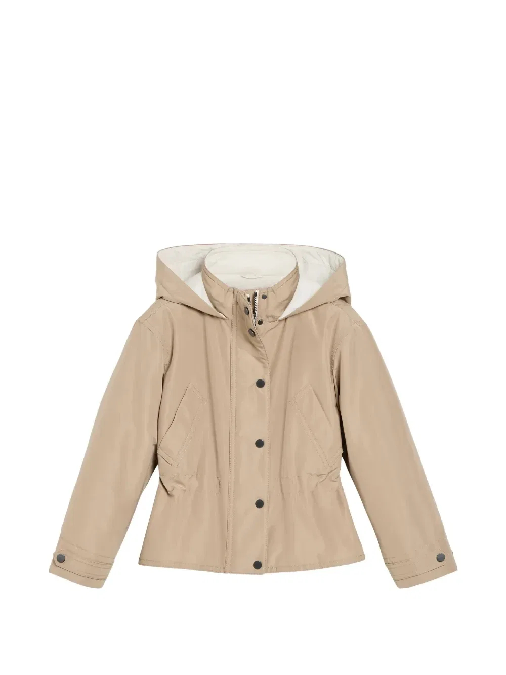 Парка из тафты с подкладкой Thermore Brunello Cucinelli Kids, бежевый