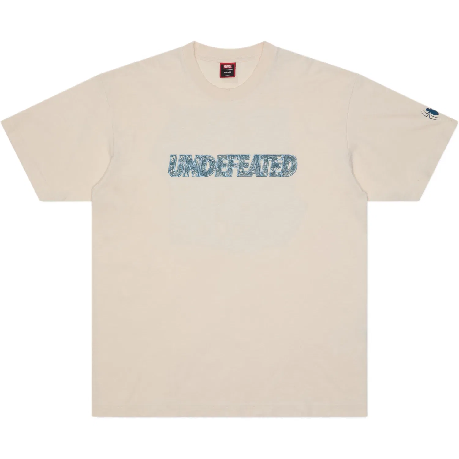 Детская футболка с принтом Spider Man Collaboration Collection UNDEFEATED, Ecru — фото 3
