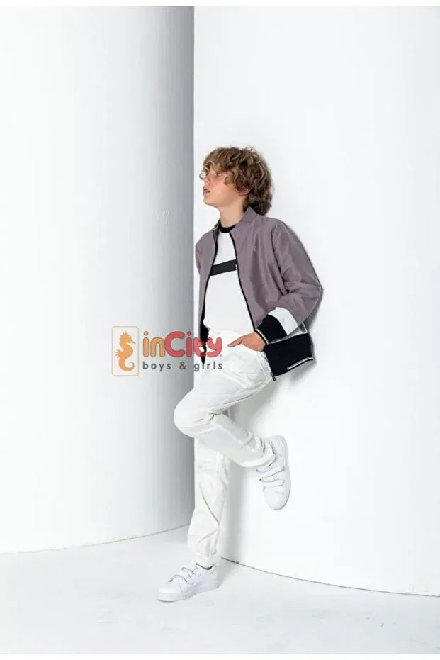 Детская куртка для мальчиков с длинным рукавом Incity, Gray