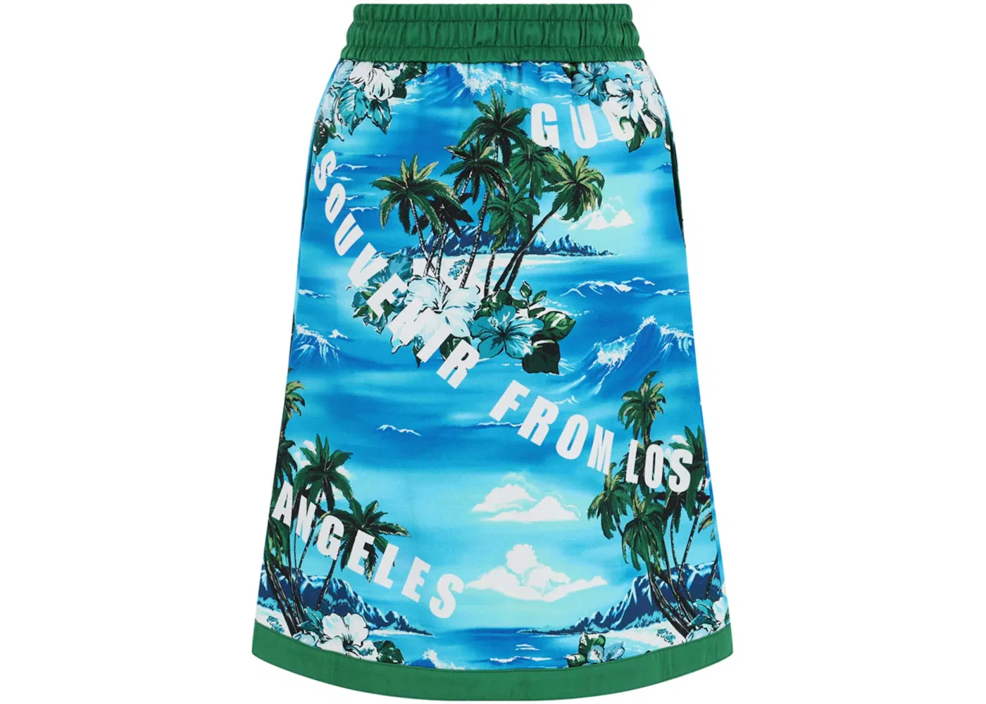 Женская юбка с принтом Hawaiian Printed Gucci, Blue Multi — фото 2
