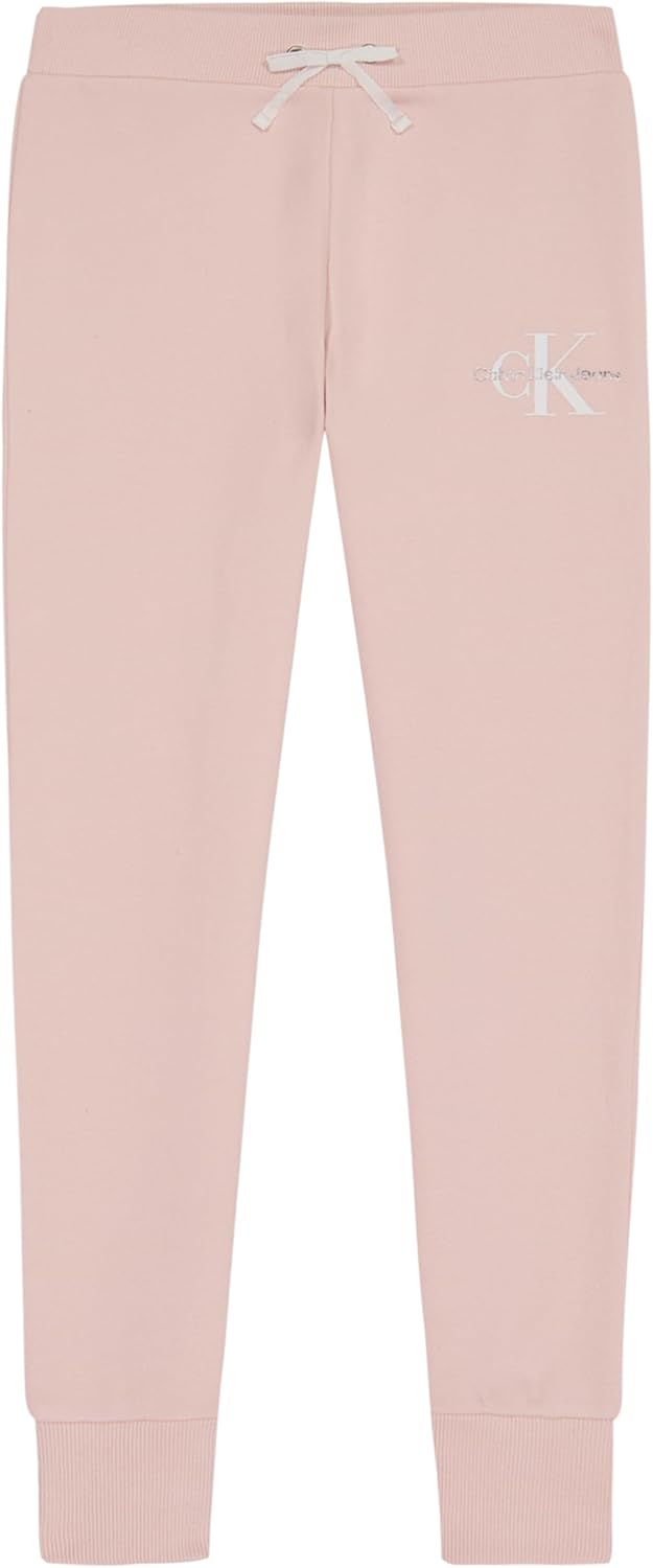 

Мягкие флисовые спортивные брюки Calvin Klein для девочек с логотипом, удобная посадка и эластичный пояс, Crystal Pink