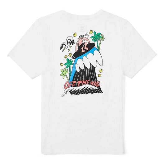 

Футболка men's asian artist crossover series printing short sleeve white Vans, белый