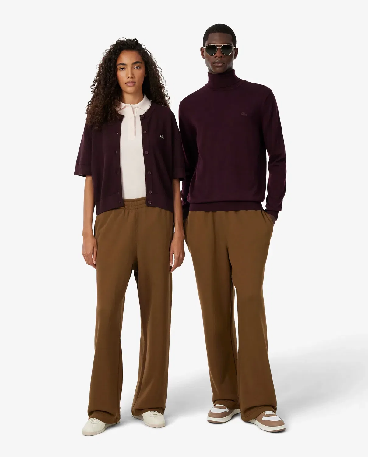 Мужские джоггеры из футера свободного кроя Lacoste, Marrón