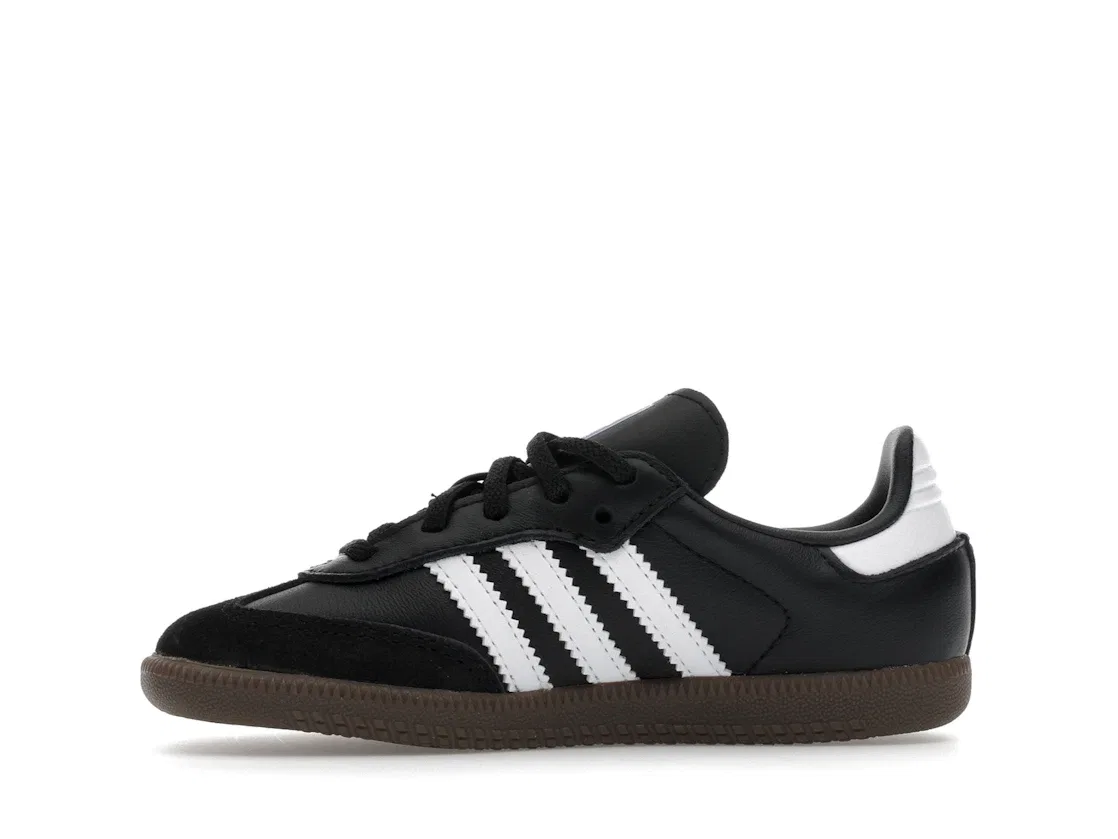 Детские кроссовки классические Samba OG Adidas, Core Black Cloud White Gum — фото 3