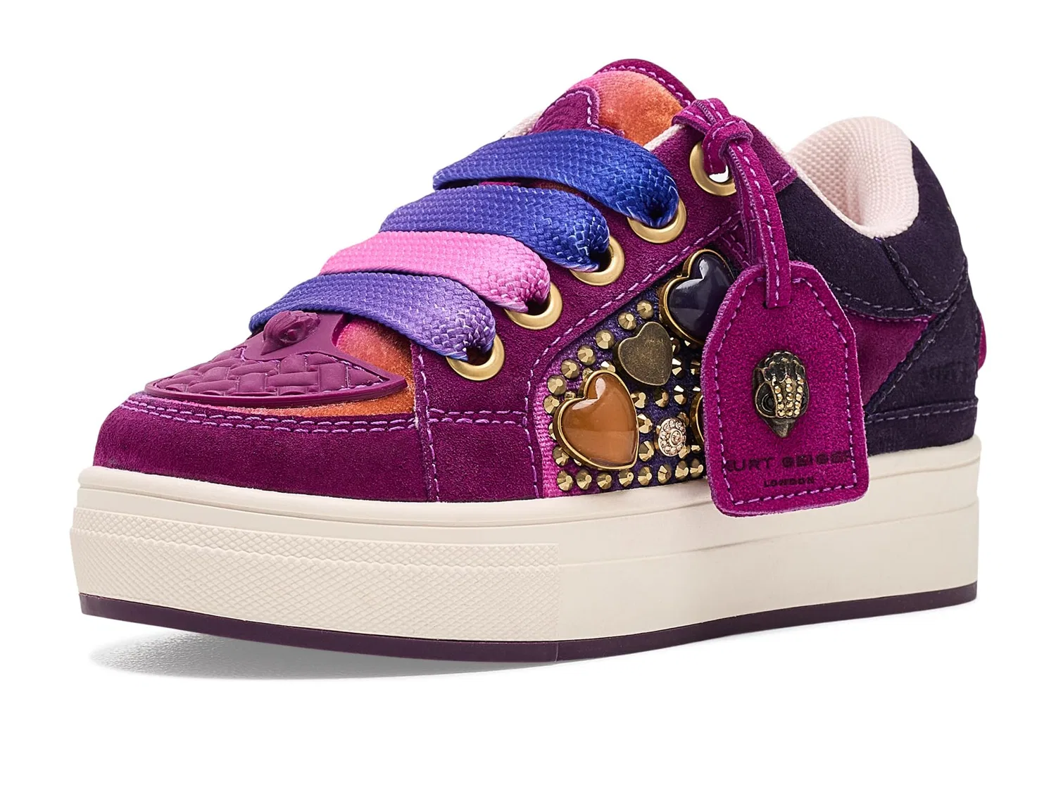 Кроссовки Mini Southbank Tag (для маленьких и больших детей) Kurt Geiger London Kids, Sunset Multi