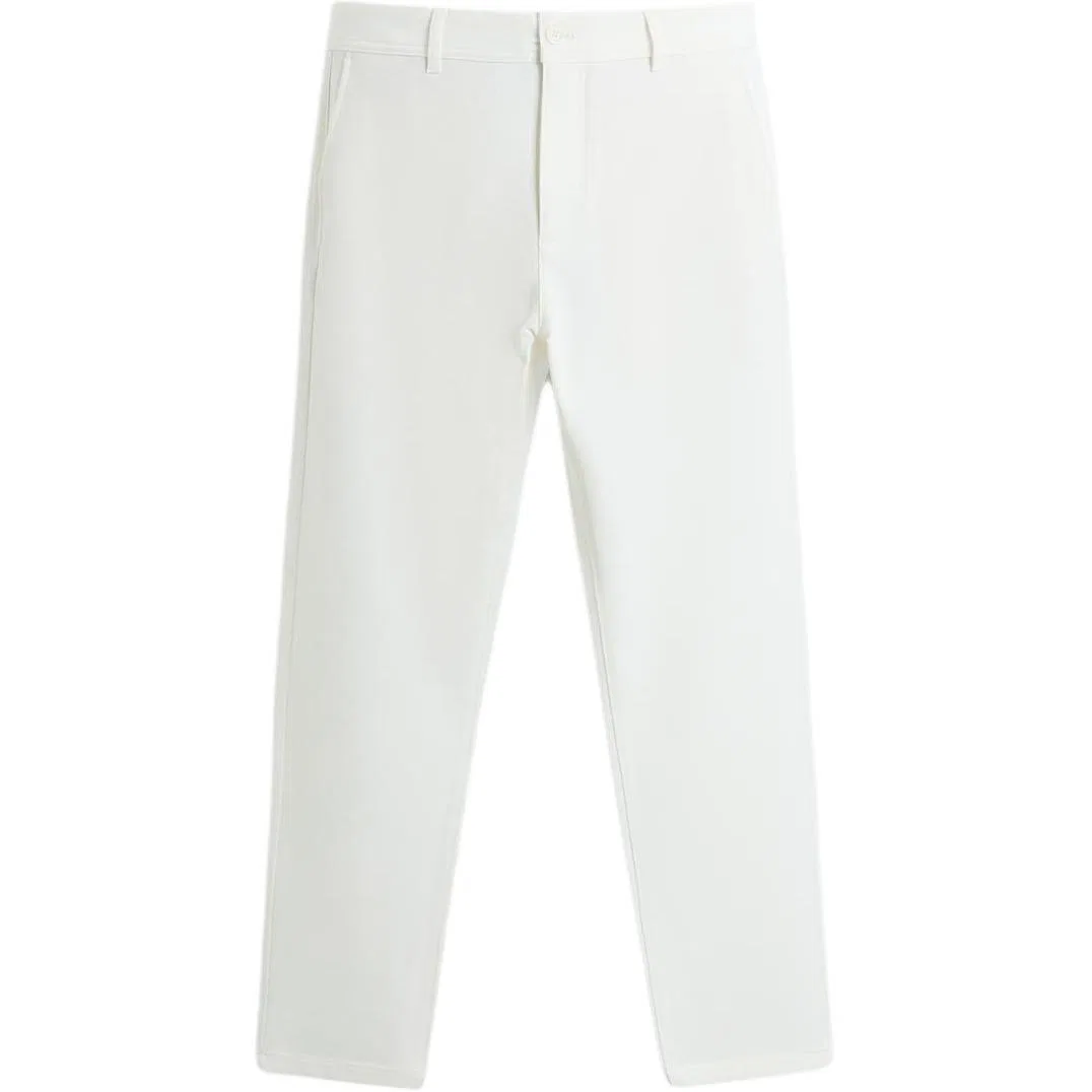 Мужские повседневные брюки с манжетами White ZARA, Белый — фото 3