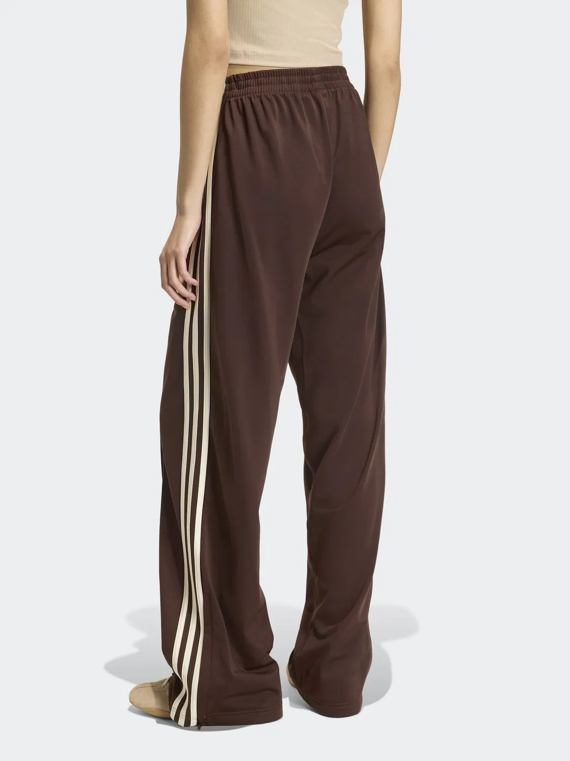 Брюки свободного кроя Firebird, adidas Originals, коричневый/кремовый — фото 2