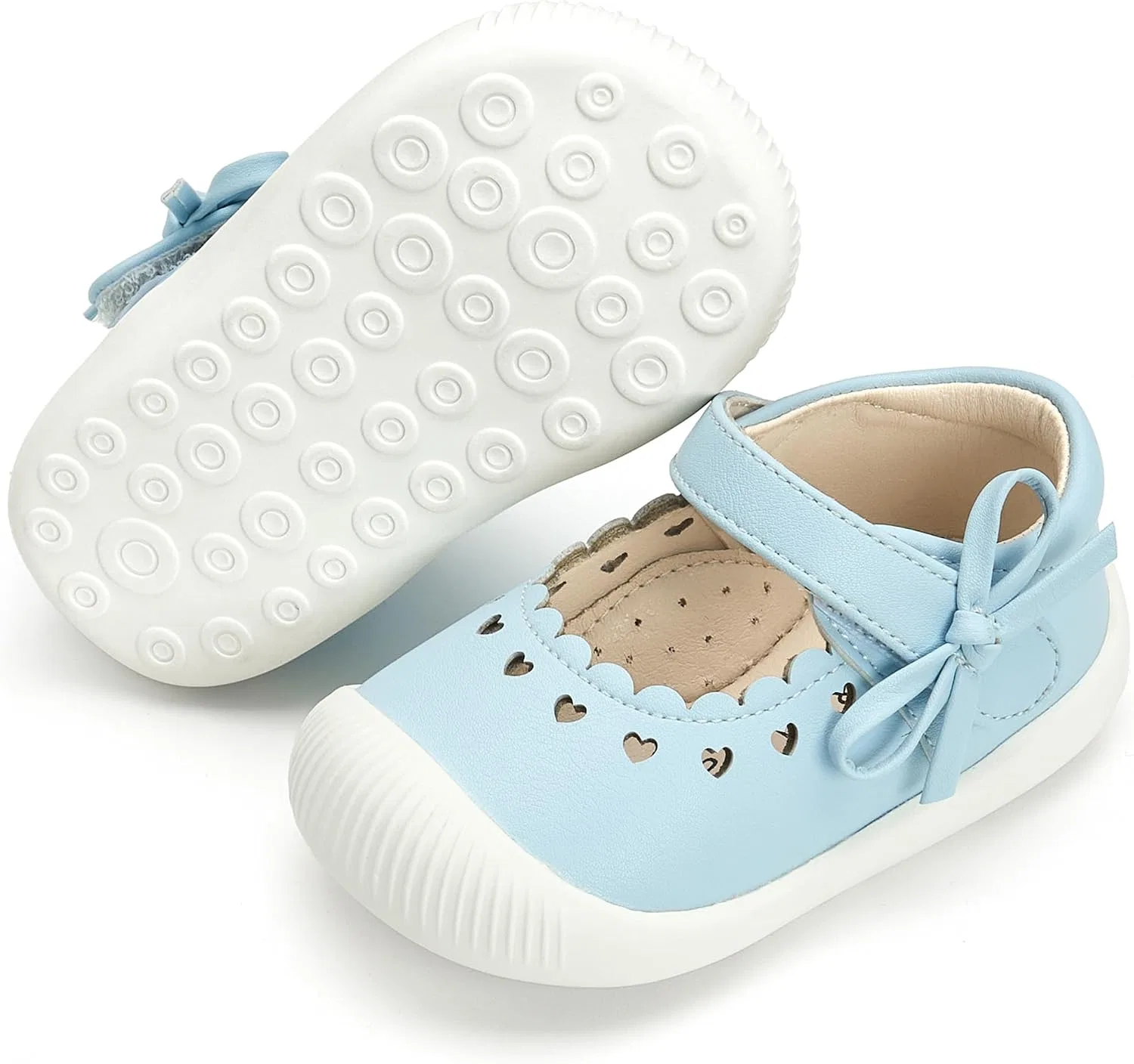 Детские туфли-мокасины для девочек Felix & Flora, Light Blue