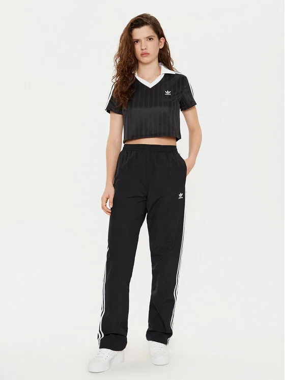 Футболка slim fit adicolor Football Jacquard Adidas, черный — фото 2