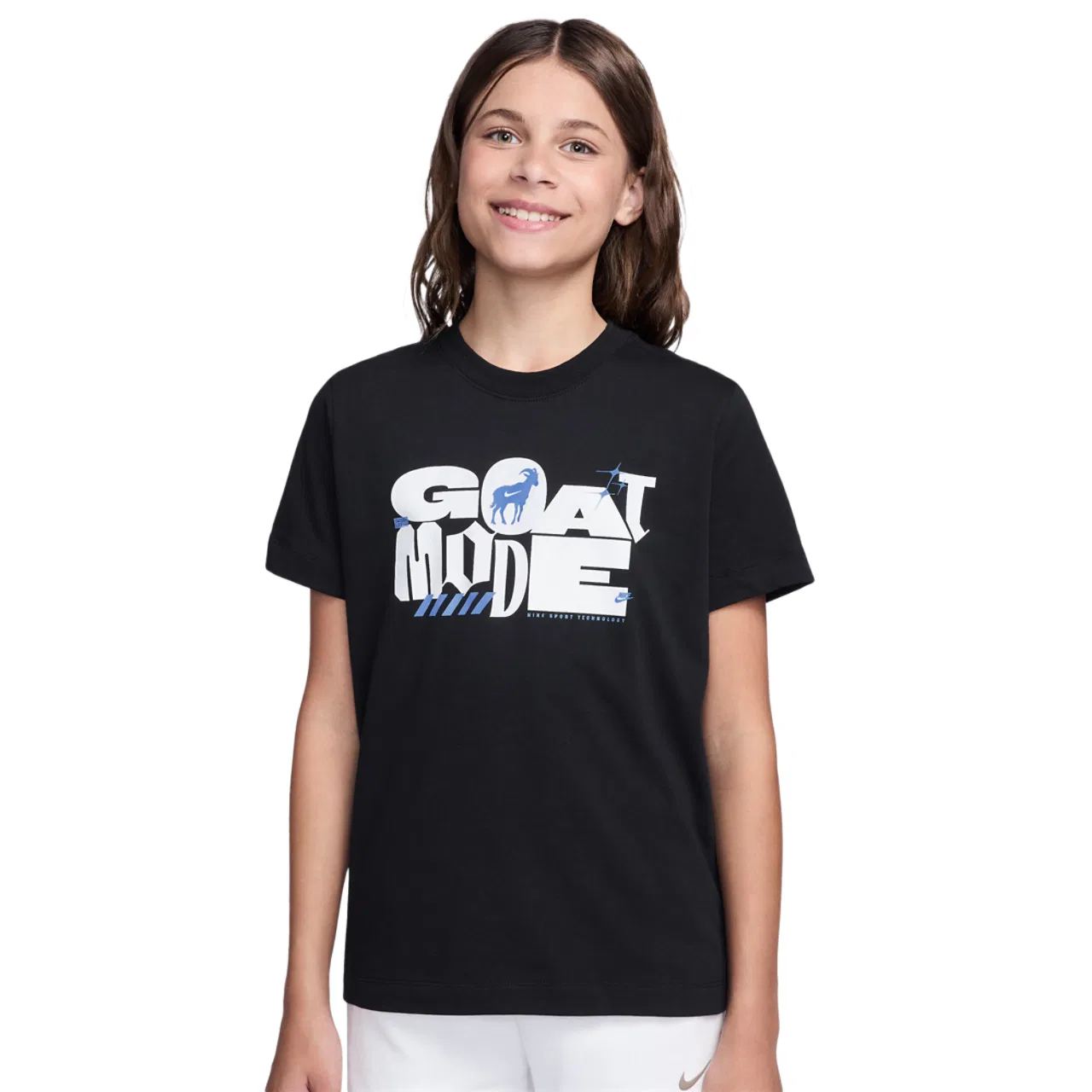 Футболка для мальчиков NSW Goat Mode Nike, черный/белый