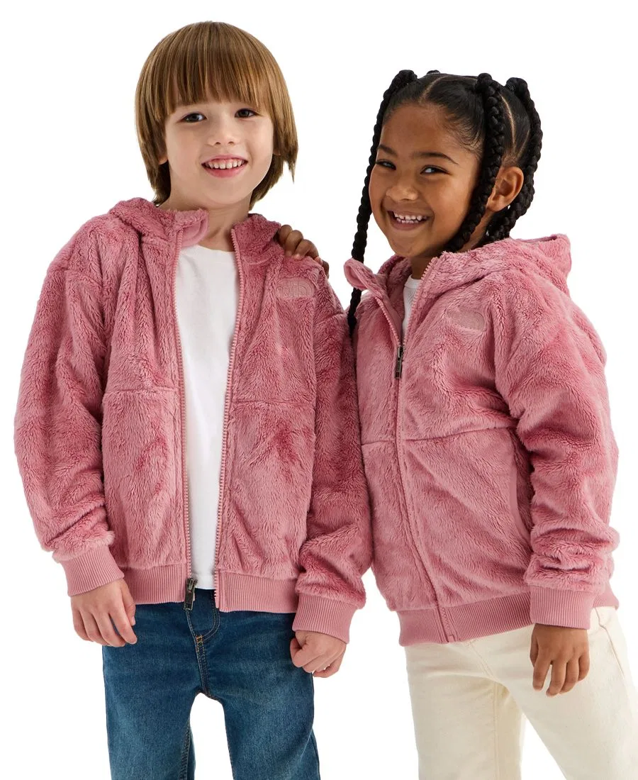 Детская куртка с капюшоном, свободный крой, Osito Full-Zip Hooded Jacket The North Face, Primrose