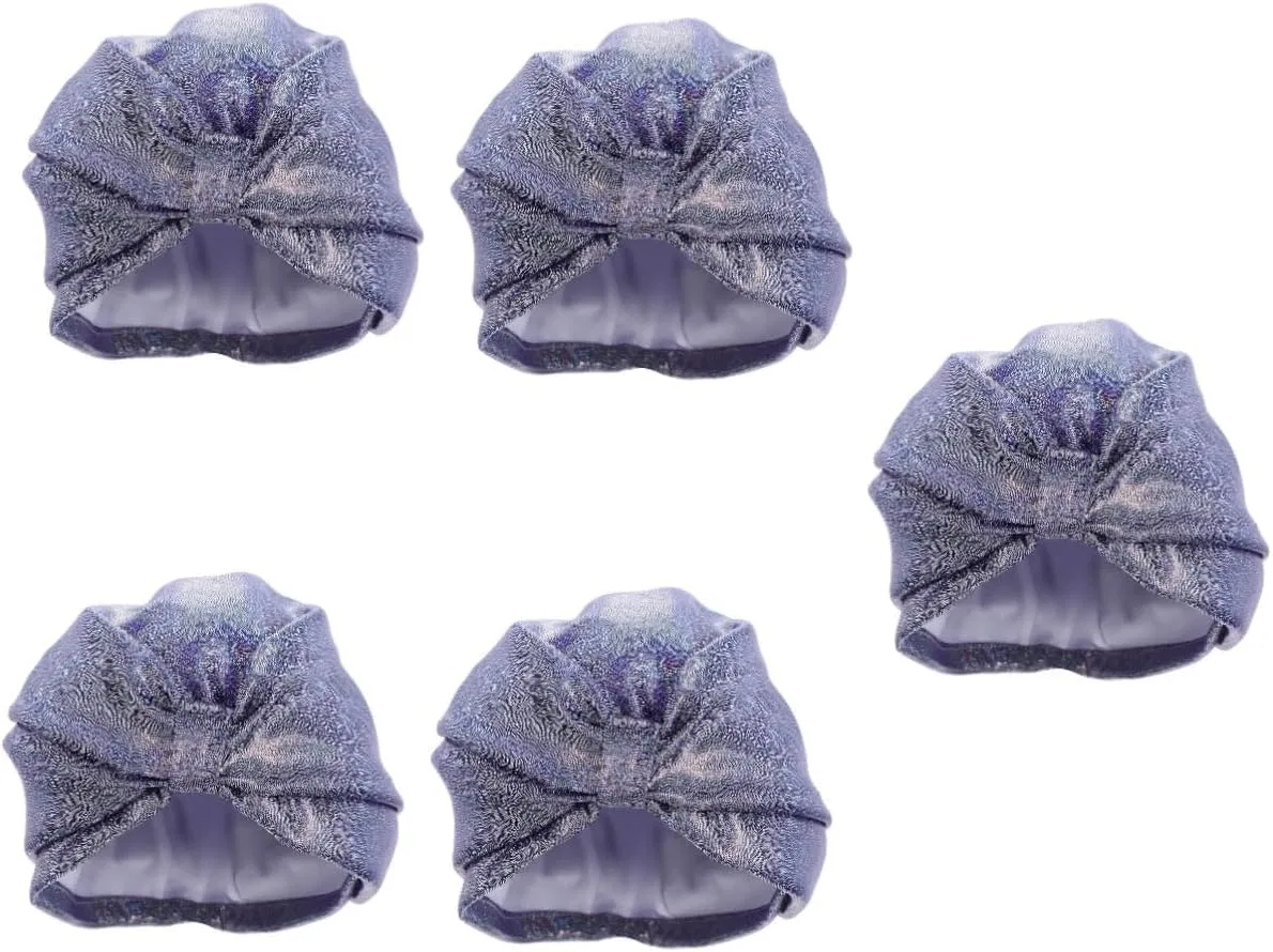 Шапочка для плавания, Nylon, minkissy, 5 шт, Blue