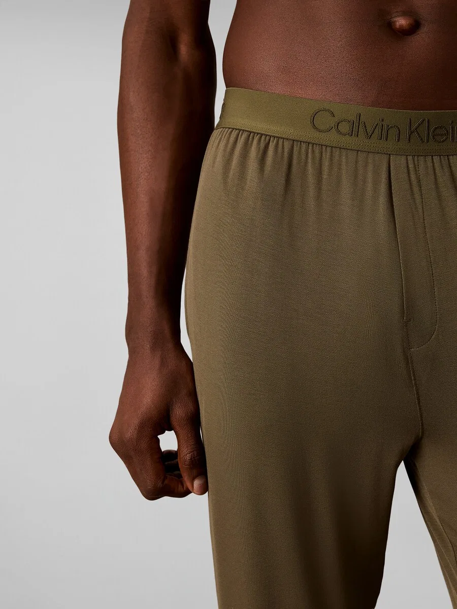 Пижамные брюки Calvin Klein цвета хаки — фото 3