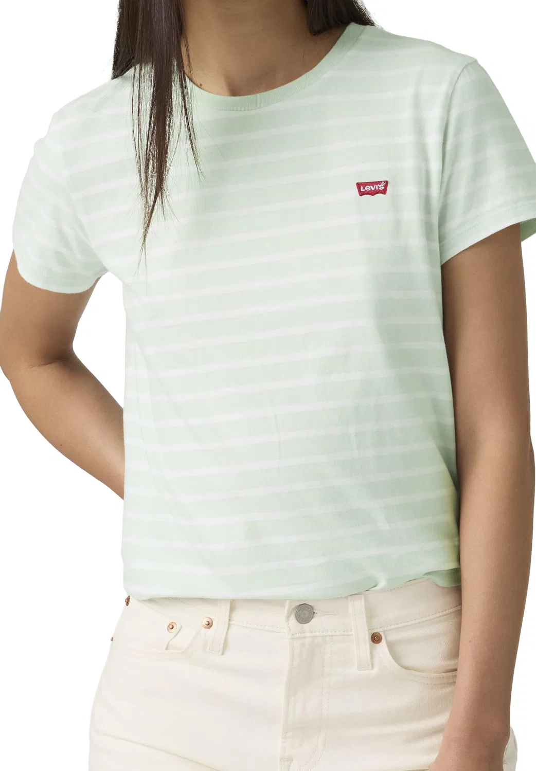 Женская футболка The Perfect Tee Levi's, Emily Stripe Pale Bl