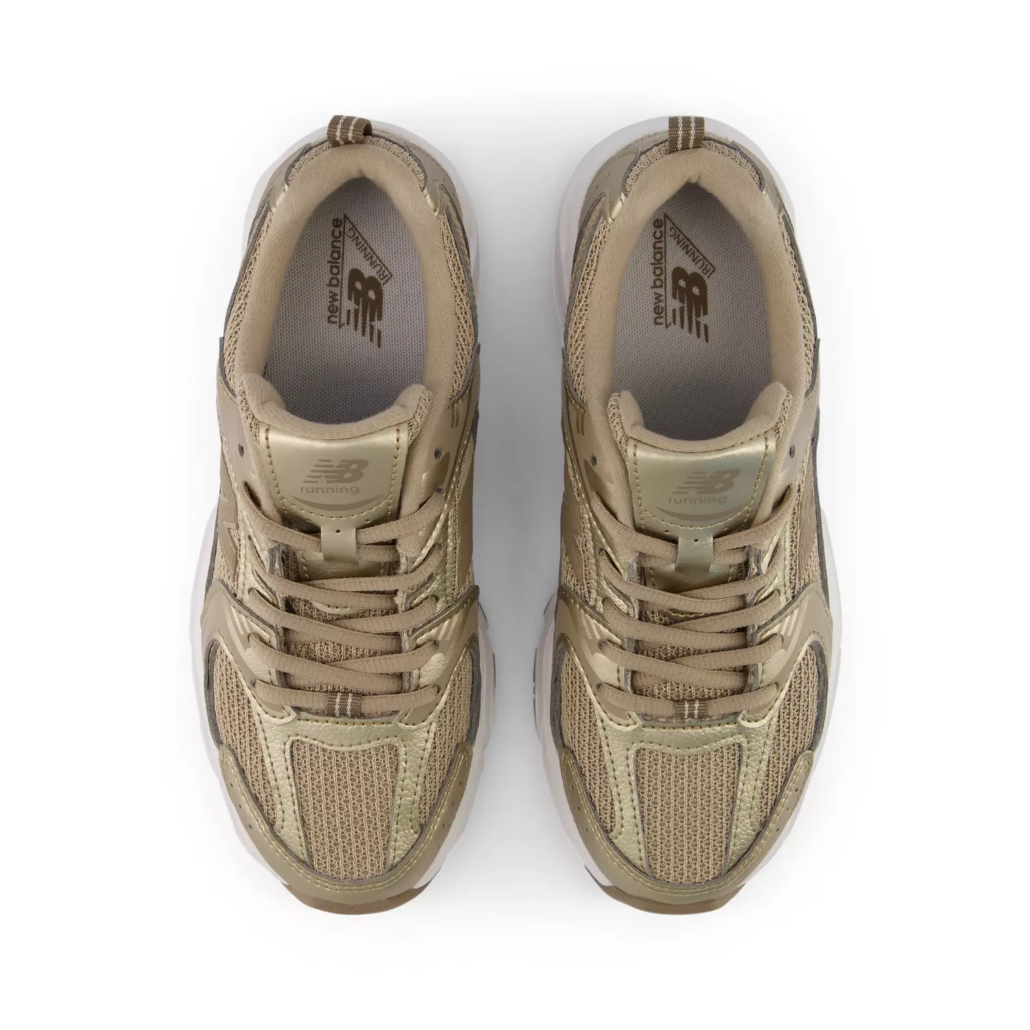 Детские кроссовки с шнуровкой 530 Lace New Balance, Mushroom With Driftwood — фото 4