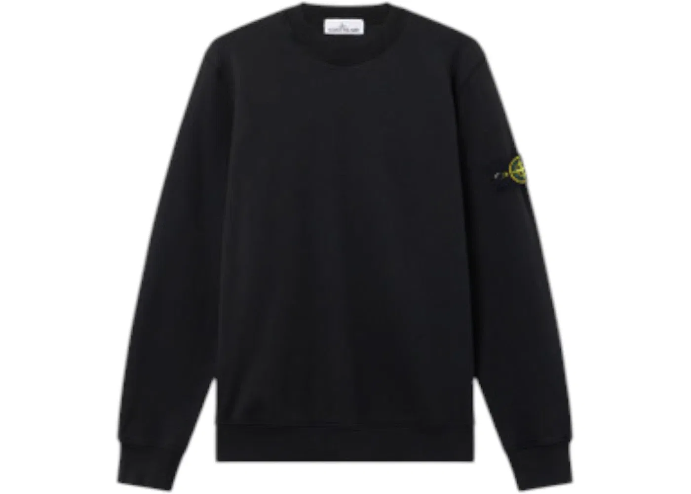 Мужской свитшот из органического хлопка Crewneck Stone Island, Black