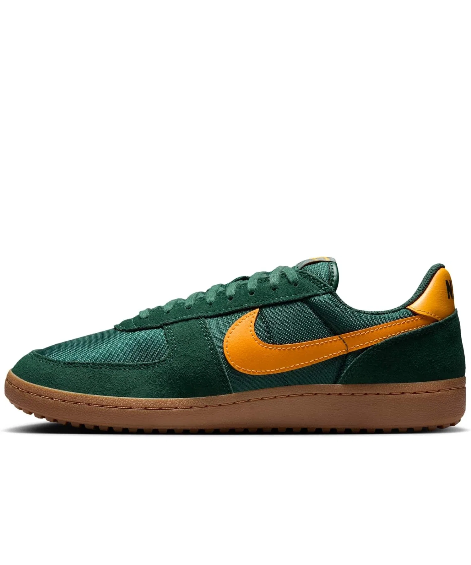 Мужские кроссовки Nike Field General из замши зелёные