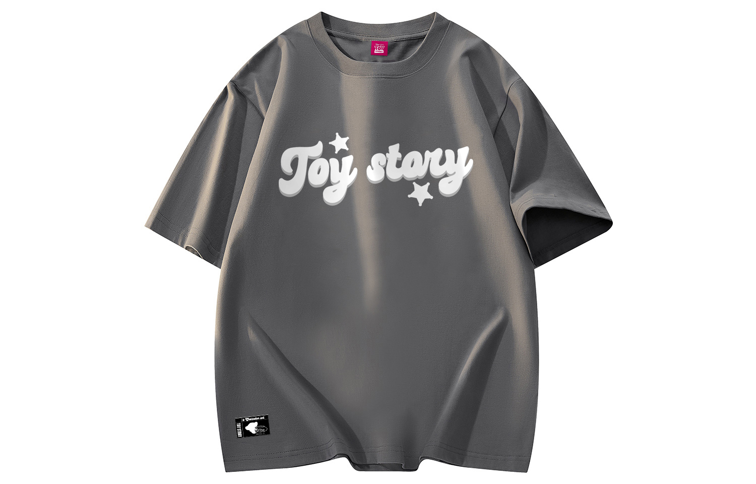 

Футболки унисекс с круглым вырезом, узкий прямой крой Disney, темный серый