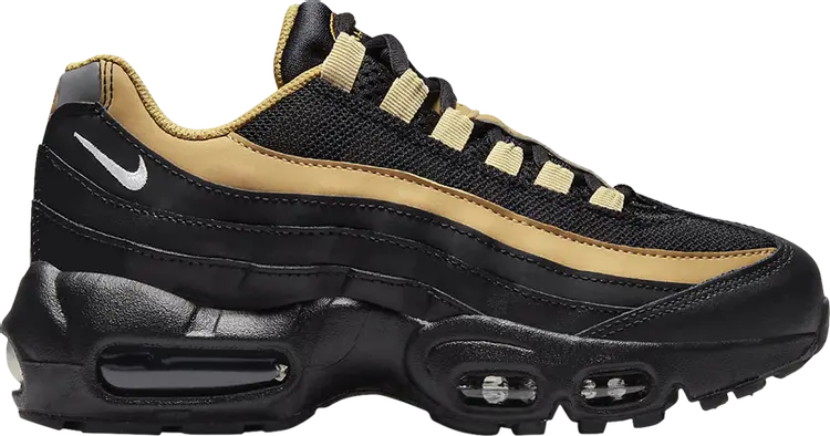 

Кроссовки Nike Air Max 95 Recraft GS 'Black Elemental Gold', черный