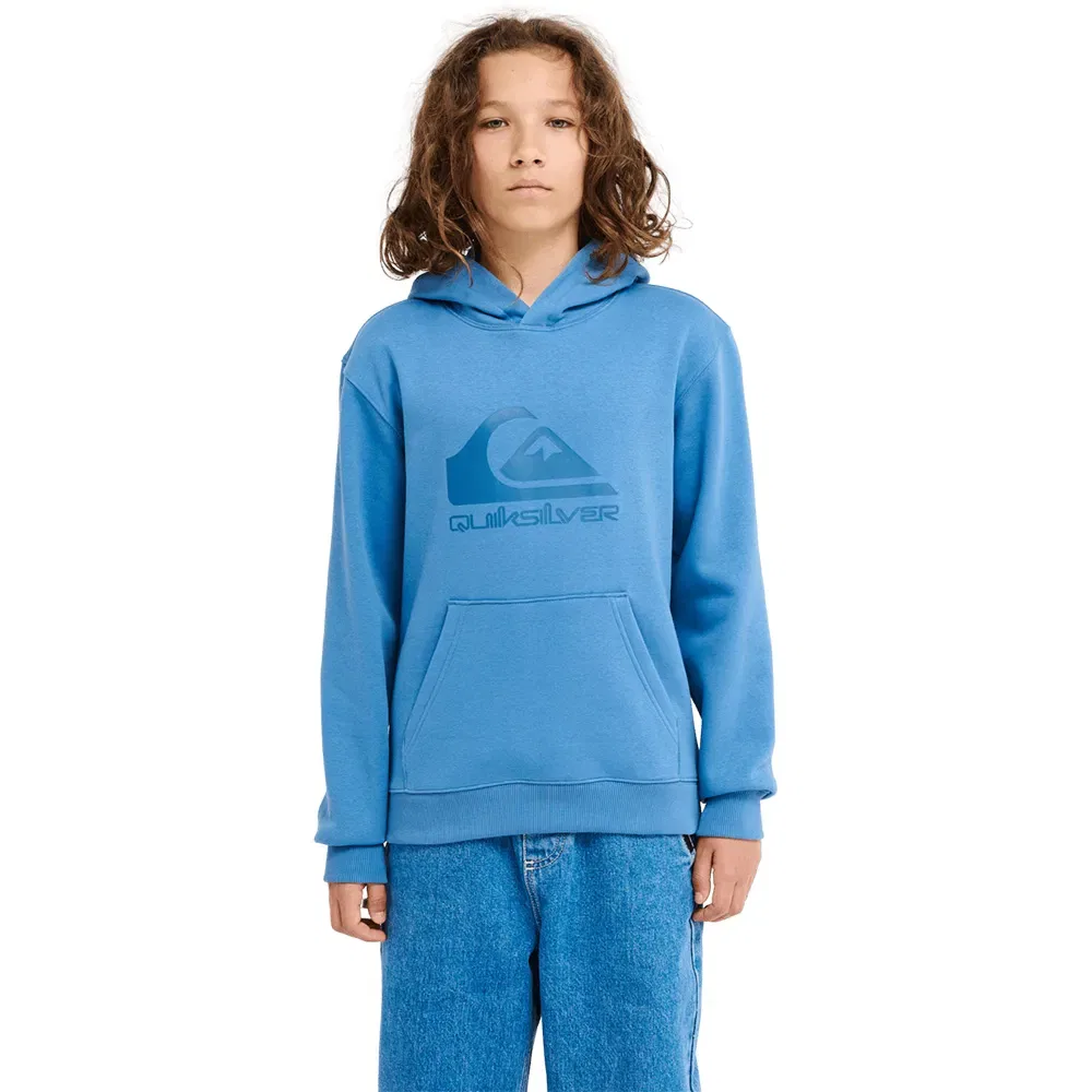 Детское худи для мальчиков с принтом Comp Logo Quiksilver, Blue