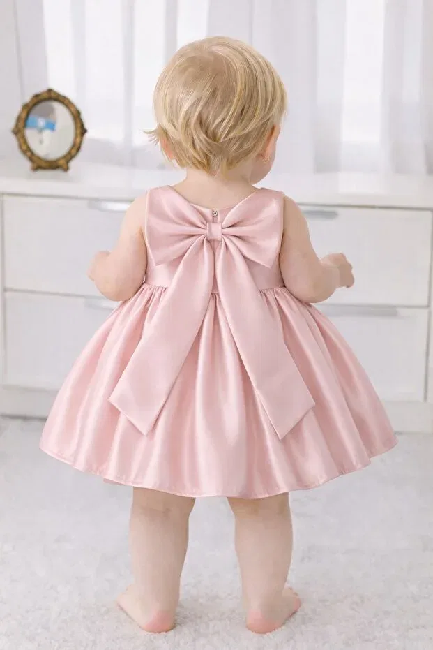 Детское платье для девочек с принтом Suneh, Powder Pink — фото 2
