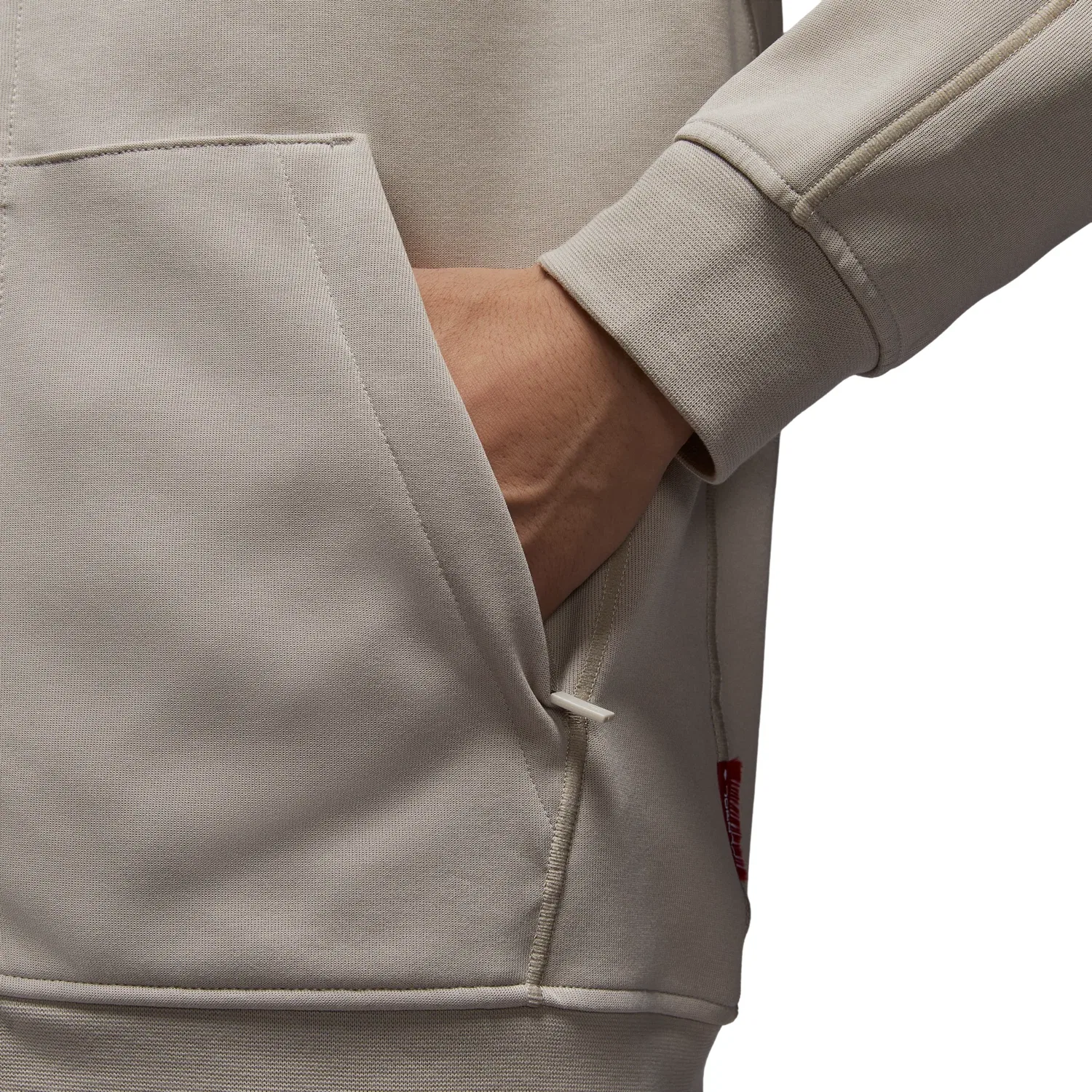 Мужское худи Air Jordan Chinese New Year Sport Hoop Fleece Hoodie 'Year of the Horse' Jordan, Khaki / Milk Tea — фото 3