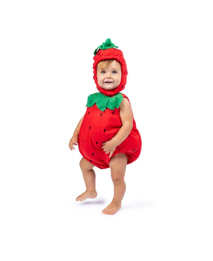 Детский костюм клубники из двух предметов, с капюшоном Dress Up America, Red Combo