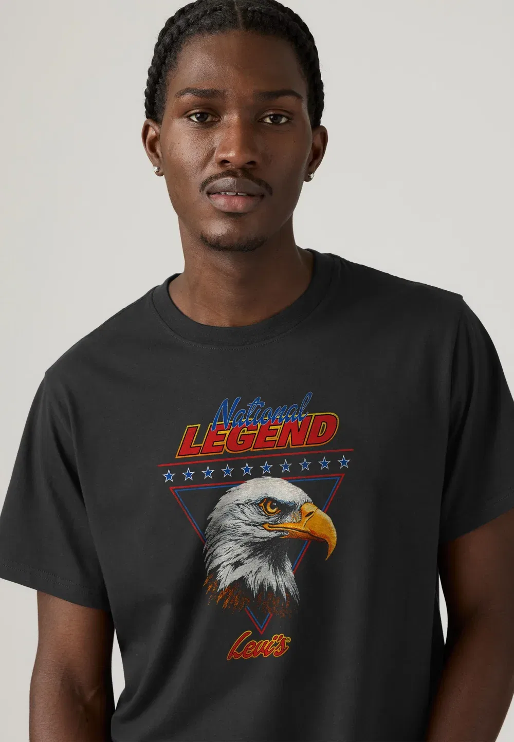 Футболка свободного кроя с принтом Levi'S, Jet Black — фото 4