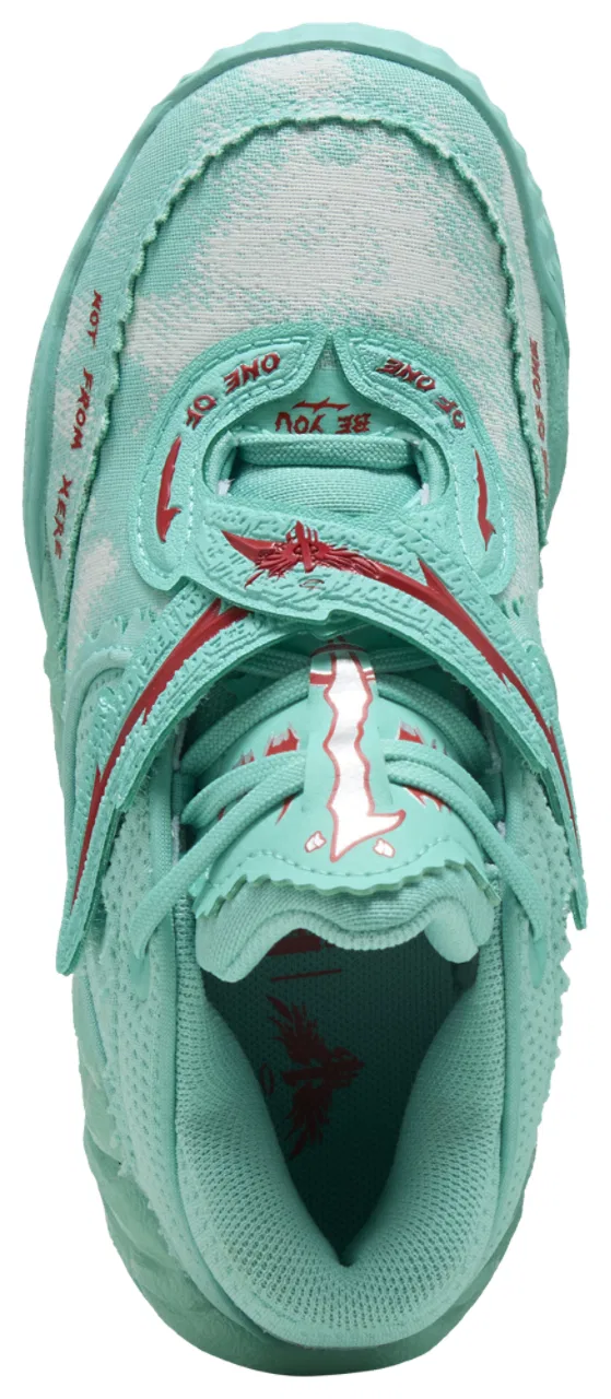Кроссовки для мальчиков MB.05 Melo World PUMA, цвет Aquatic Green/For All Time Red — фото 4