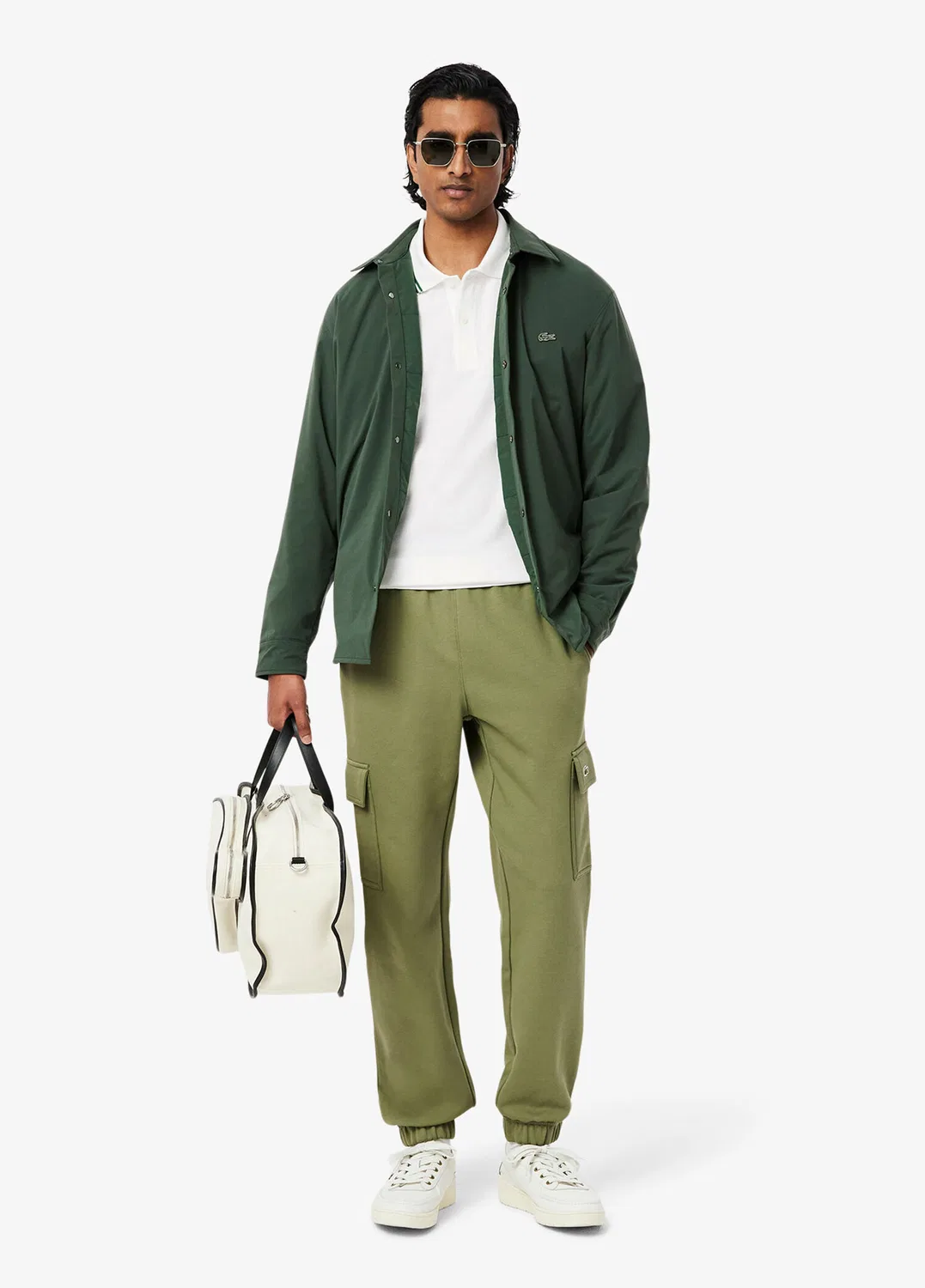 Поло Lacoste L.12.12 Regular Fit, белый — фото 4