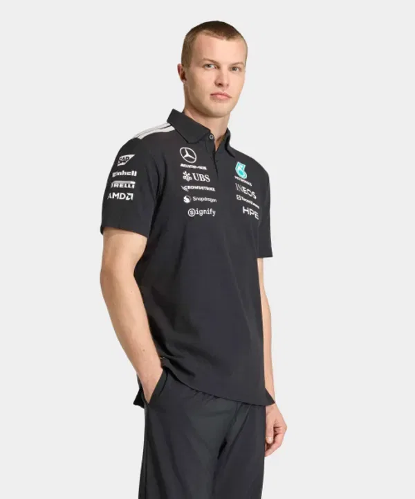 Поло Mercedes-AMG Petronas F1 Team Engineer, Adidas, черный